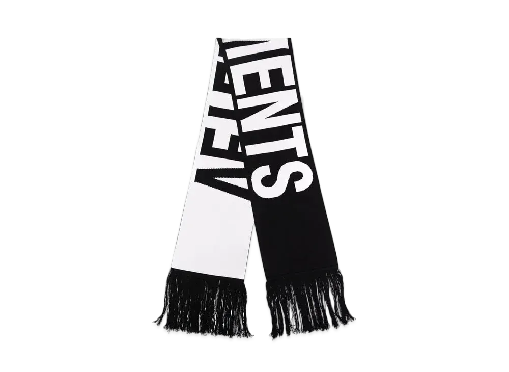 VETEMENTS Knit Scarf "Black"
