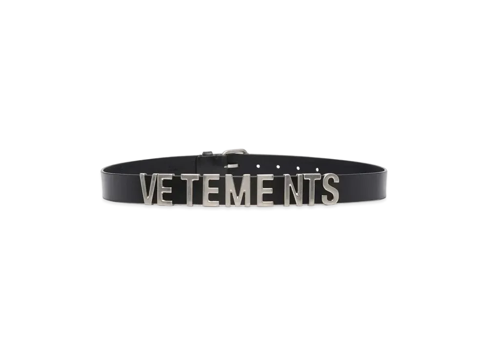 VETEMENTS Logo Belt "Black"