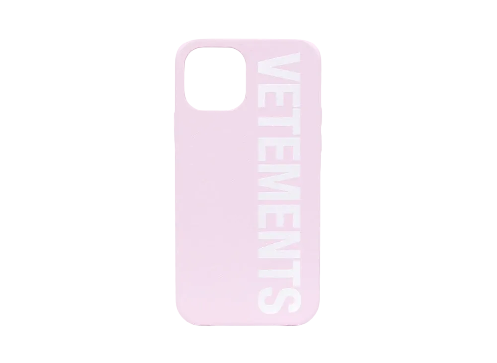 VETEMENTS Logo iPhone 12 Pro Case "Pink"