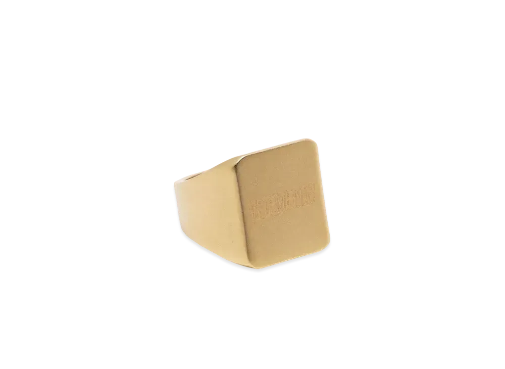 VETEMENTS Angrive Logo Signet Ring "Gold"