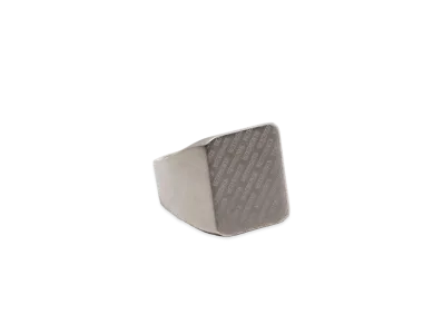 VETEMENTS Logo Signet Ring "Silver"