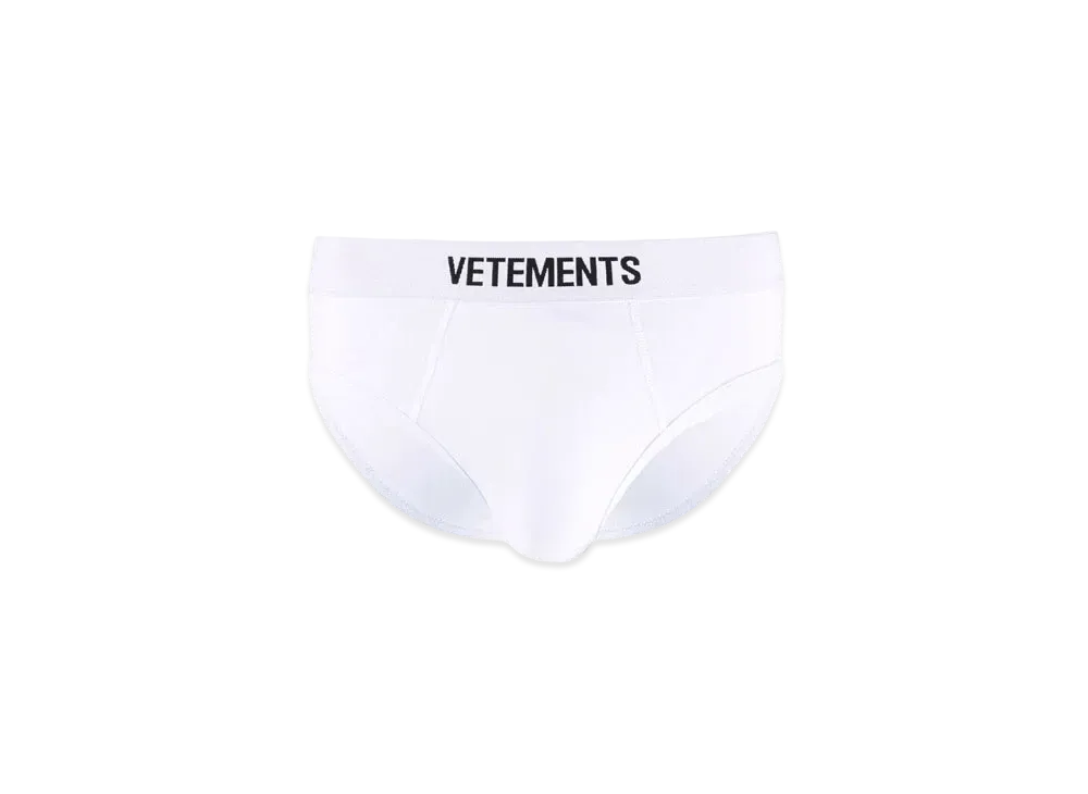 VETEMENTS Logo Brief "White"