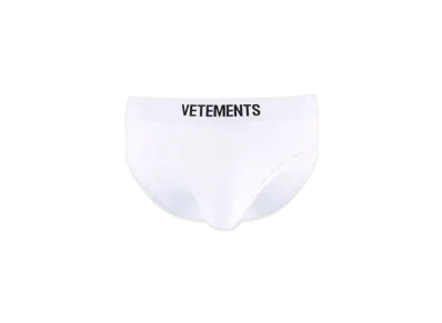 VETEMENTS Logo Brief "White"