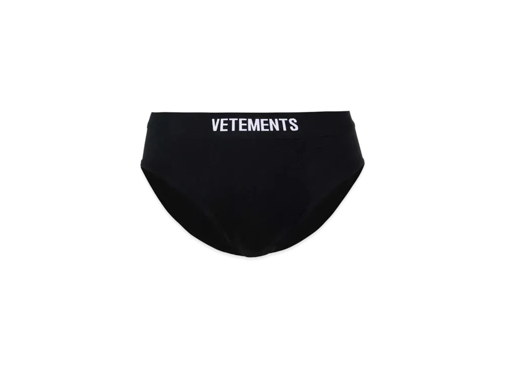 VETEMENTS Logo Brief "Black"