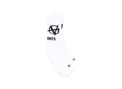 VETEMENTS Print Socks "White"