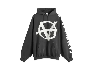 VETEMENTS Double Anarchy Hoodie "Black" UA65HD650B