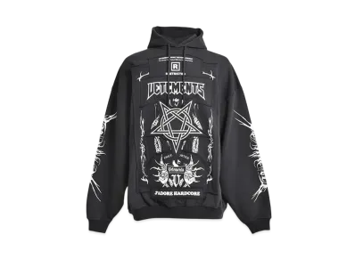 VETEMENTS Patched Logo Hoodie "Black" UA65HD620G