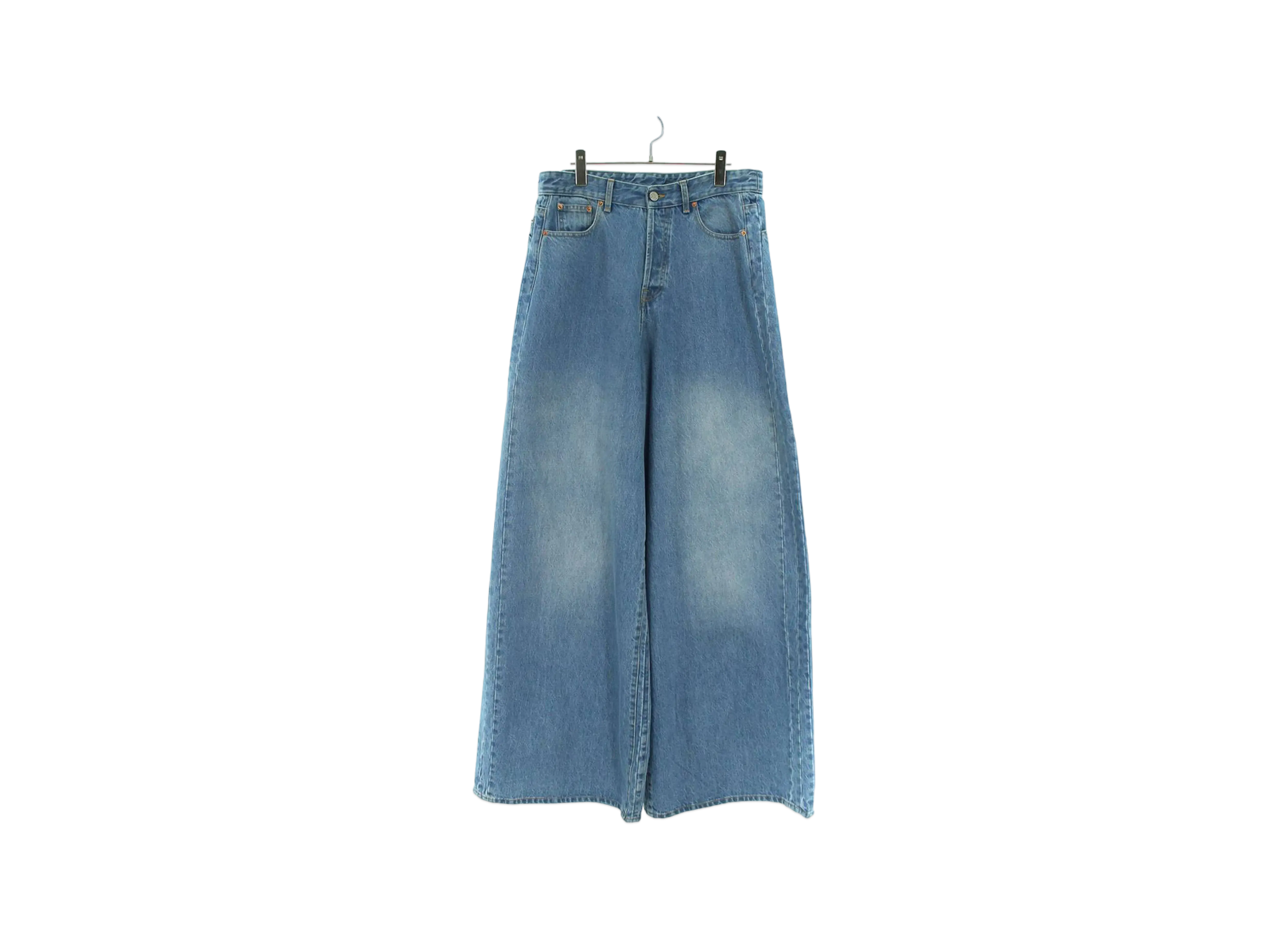 VETEMENTS Washed Big Shape Denim Pants 