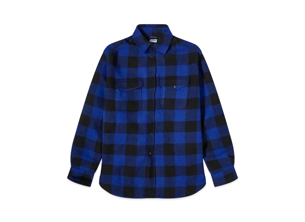 VETEMENTS Flannel Shirt Jacket "Blue/Black" UE64SH260BN