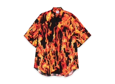 VETEMENTS Flame Print Shirt "Fire"