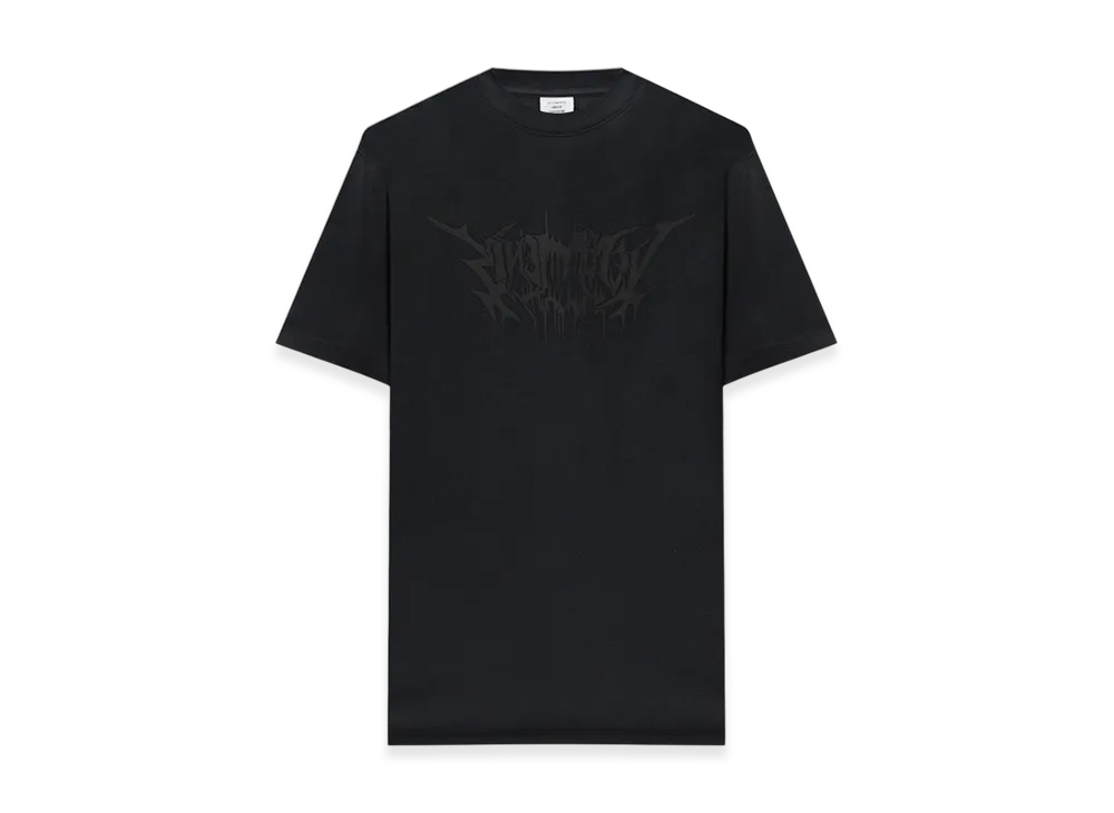 VETEMENTS Drip Metal Oversized T-Shirt "Black"