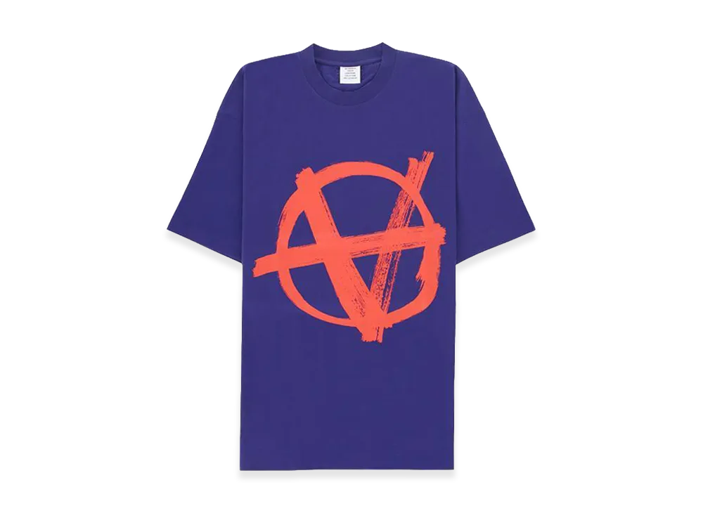 VETEMENTS Anarchy Logo Print T-Shirt "Royal Blue"