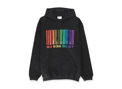 VTMNTS Big Barcode Hoodie Parka "Black"