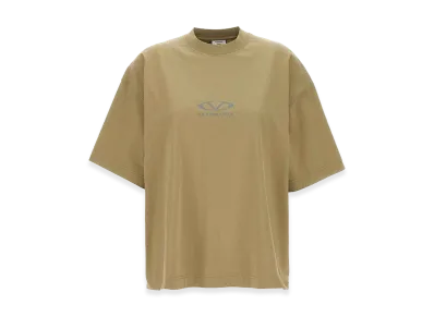 VETEMENTS Women's Oval Logo T-Shirt "Beige"
