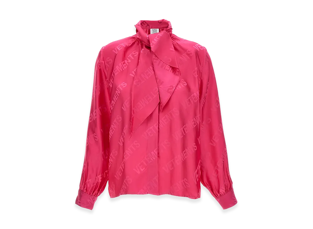 VETEMENTS Women's Monogram Blouse "Pink"