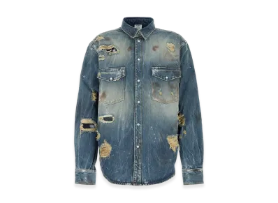 C (やや傷や汚れあり)】ヴェトモン VETEMENTS UE51SH900W シャツ Sの C (やや傷や汚れあり)】ヴェトモン VETEMENTS UE51SH900W シャツ Sの