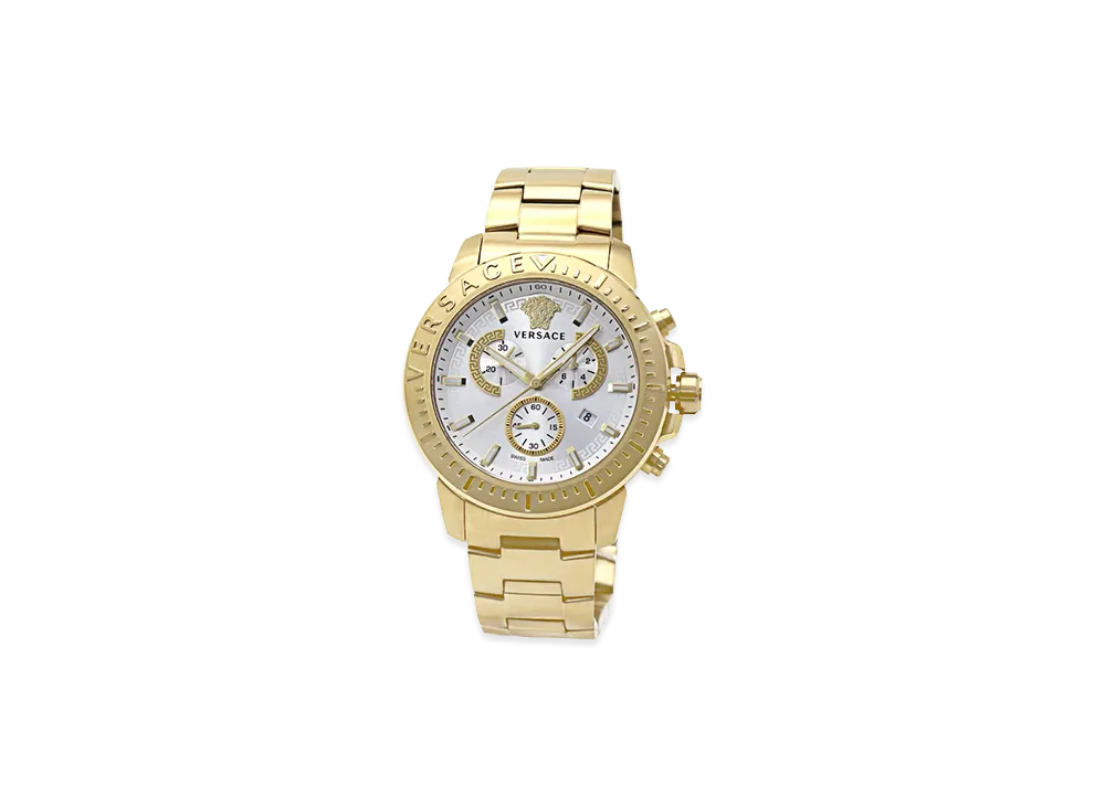 Versace New Chrono Chronograph 45mm "Yellow Gold"