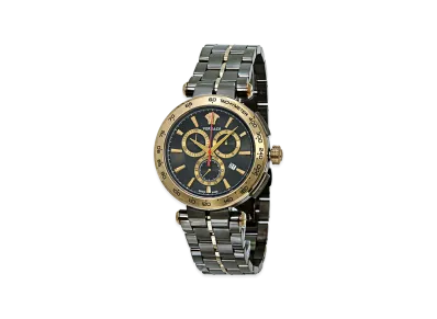Versace Aion Chrono Gent Quartz Medusa 45mm "Gold/Black"