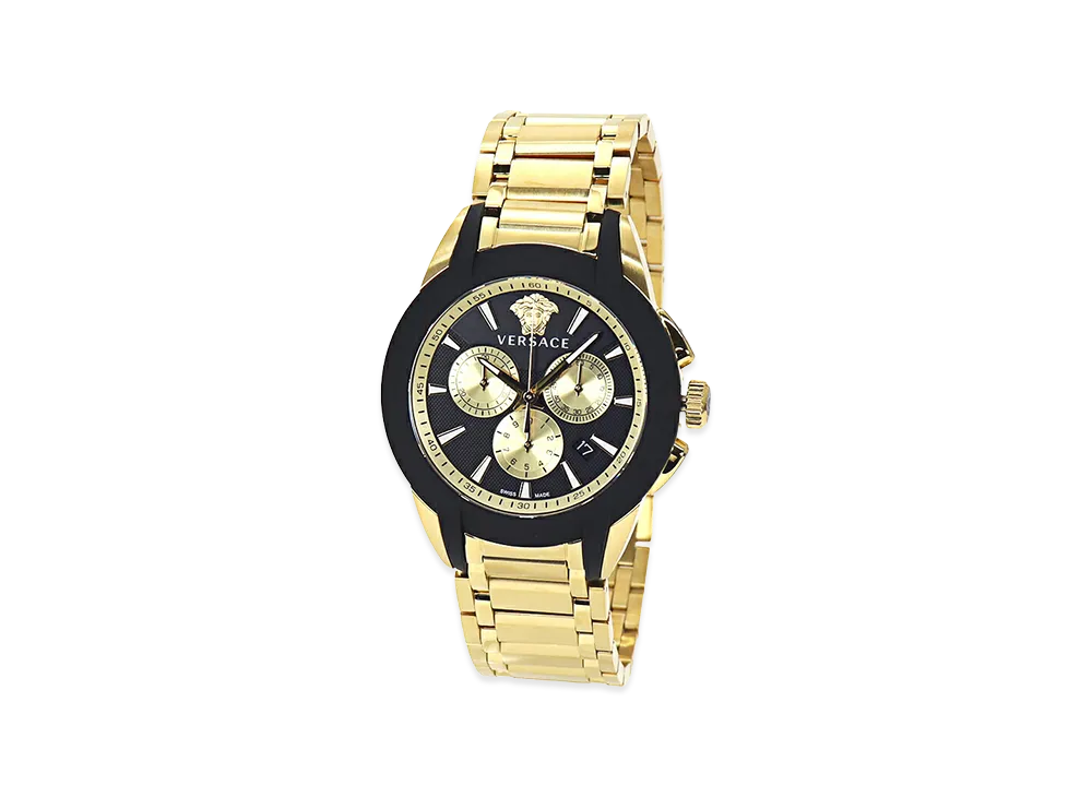 Versace Character Chrono Quartz Medusa 42mm "Gold/Black"