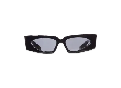 Valentino Women's Rectangular Acetate Sunglasses "Black"
