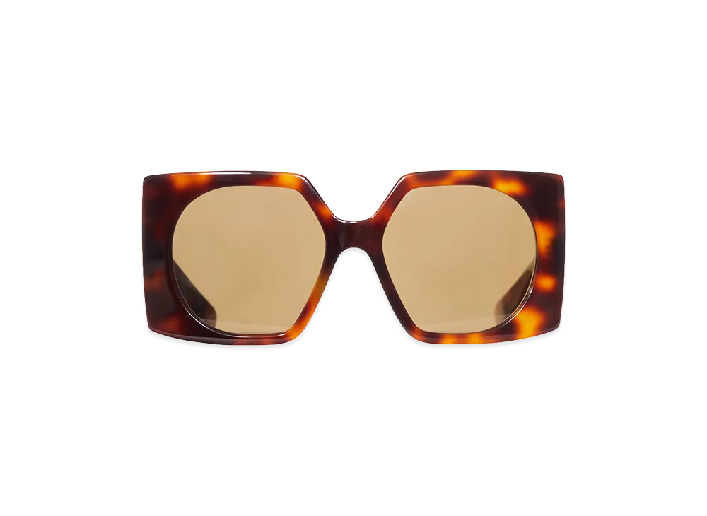 Valentino Women's Square Acetate Sunglasses "Nude/Neutrals"