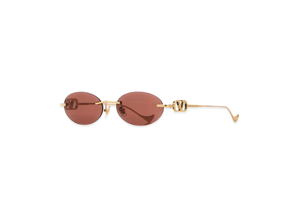 Valentino Women's Metal Sunglasses "Gold"