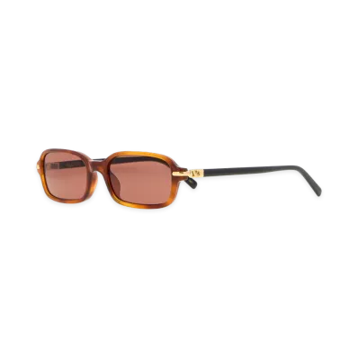 Valentino Women's Two-Tone Acetate Sunglasses "Havana/Black/Brown"