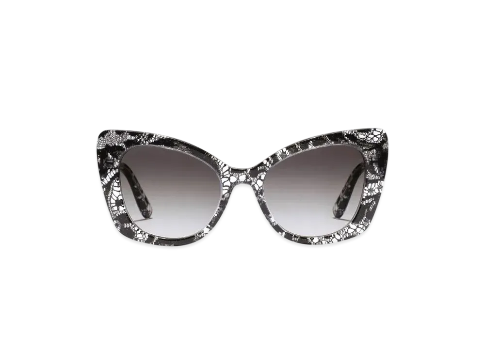 DOLCE&GABBANA DG Crossed Sunglasses "Black"