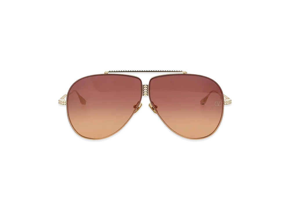 Valentino Women's Xvi Sunglasses "Gold"