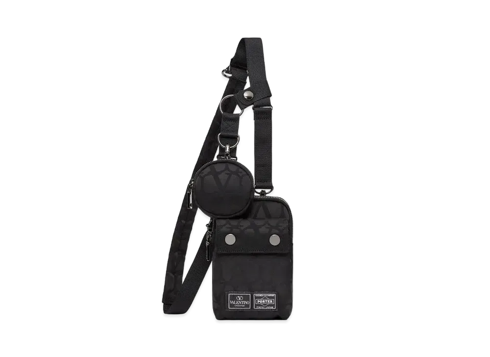 ヴァレンティノ ガラヴァーニ × ポーター ショルダーポーチ "ブラック"