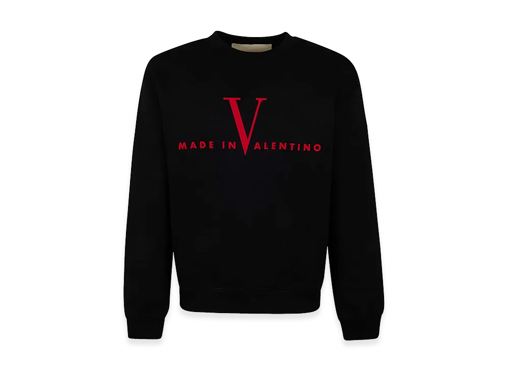 Valentino Jersey Felpa,Reg,Pr. Cotton Sweatshirt "Black"