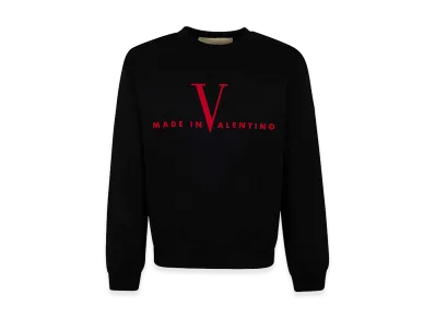 Valentino Jersey Felpa,Reg,Pr. Cotton Sweatshirt "Black"