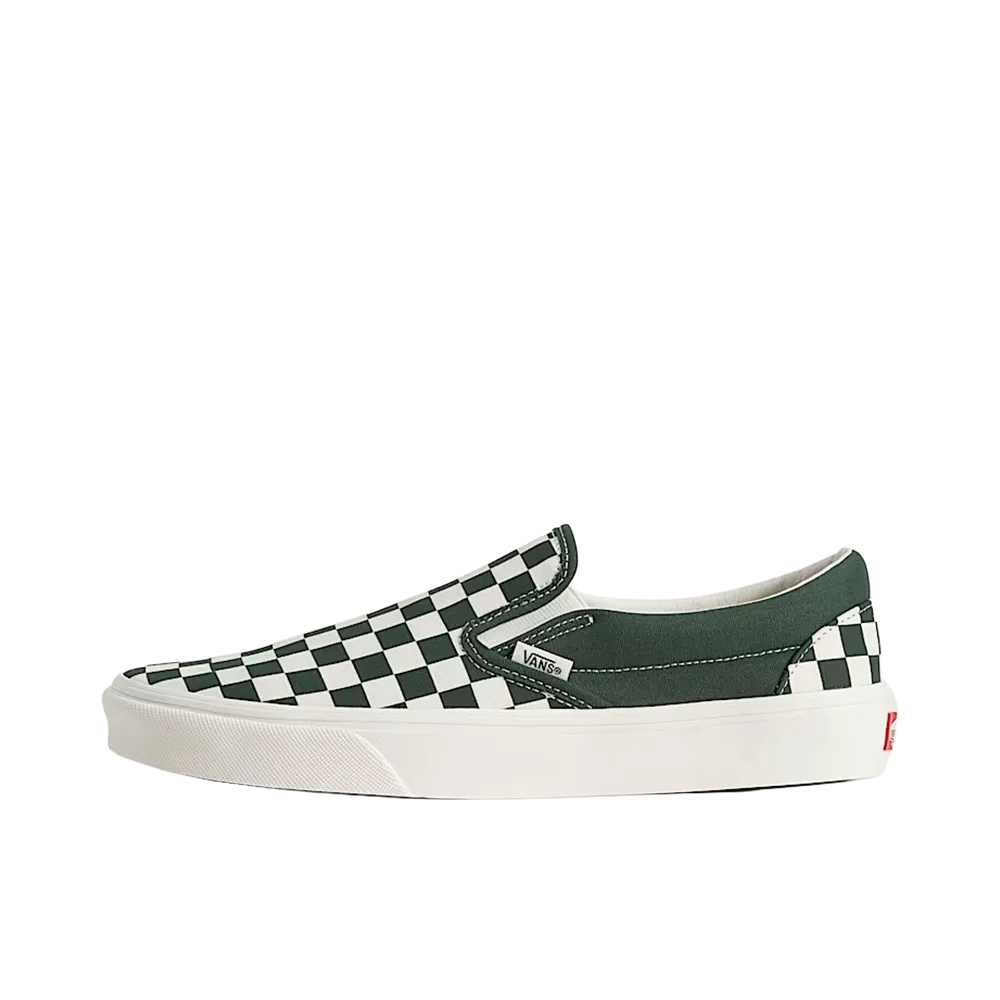 Vans Classic Slip-On Checkerboard "Oil Green"