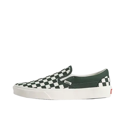 Vans Classic Slip-On Checkerboard "Oil Green"