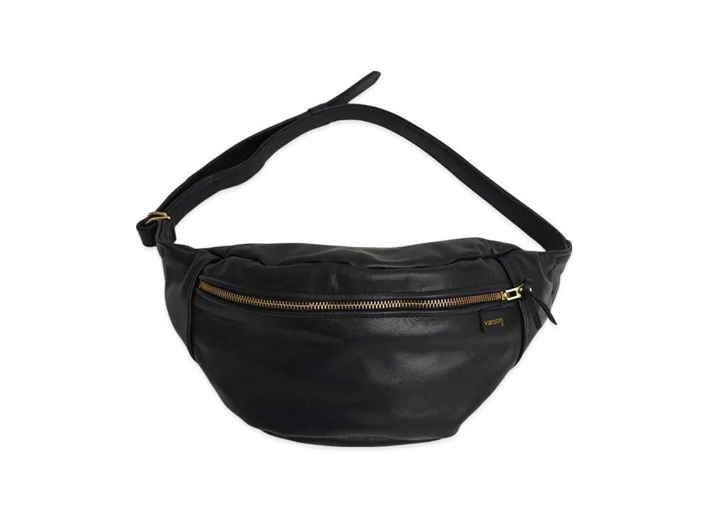 VANSON Leather Pouch Large Fanny Pack "Black"