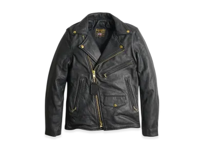 VANSON C2R Double Riders Soft Cow Leather Skinnier Fit "Black"