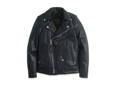 VANSON C2R Double Riders Soft Cow Leather Skinnier Fit Silver Zip "Black"