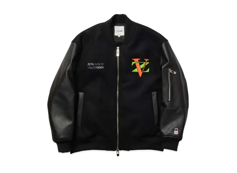 VAULTROOM X Zeta Leather Bomber Jacket "Black"