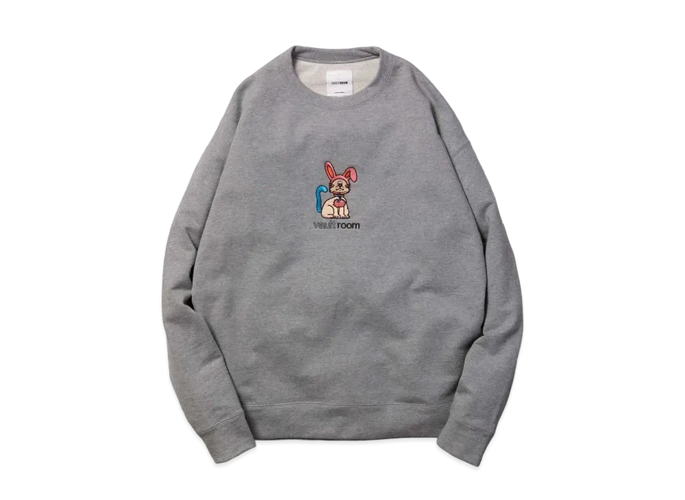 VAULTROOM Key Cat Rabbit Cos Crewneck "Grey"