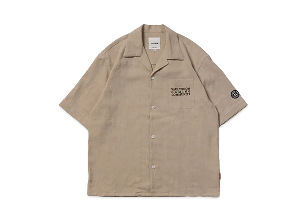 VAULTROOM VGC Open Collar Shirt "Natural"