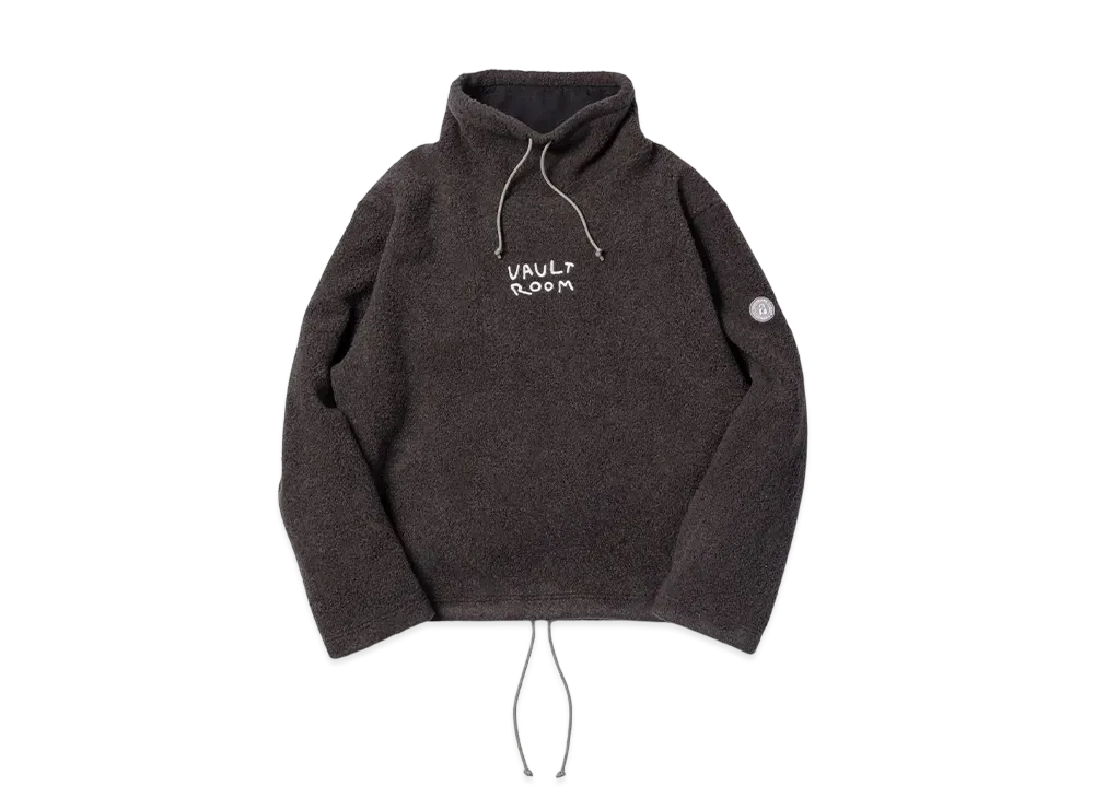 VAULTROOM OG Logo Pullover Boa Jacket "Charcoal"