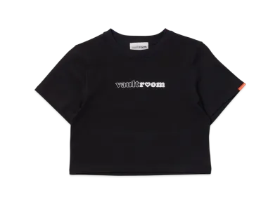 VAULTROOM Women's Heart Logo Cropped Tee "Black"