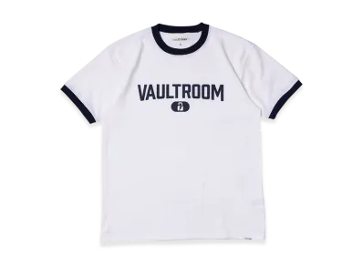 VAULTROOM City Logo Trim Tee "White/Navy"