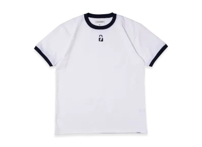 VAULTROOM Key Logo Trim Tee "White/Navy"