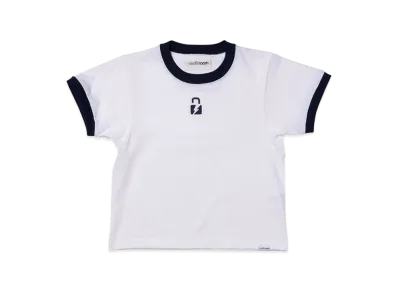 VAULTROOM Women's Key Logo Trim Tee "White/Navy"