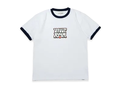 VAULTROOM 70's Logo Trim Tee "White/Navy"