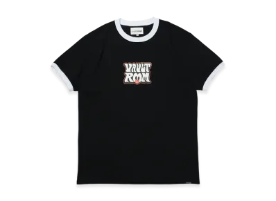 VAULTROOM 70's Logo Trim Tee "Black/White"