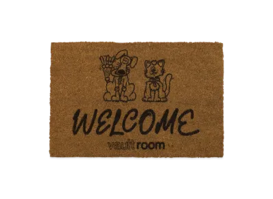 VAULTROOM Key Dog&Key Cat Door Mat "Brown"
