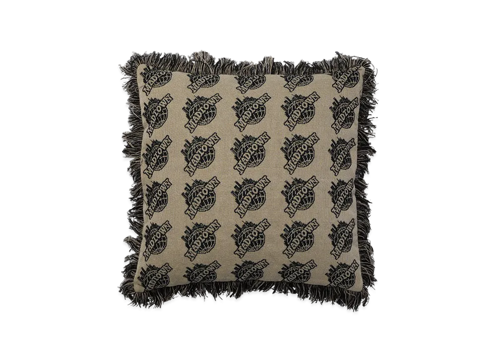 VAULTROOM Mad Town Jaquard Cushion "Beige"