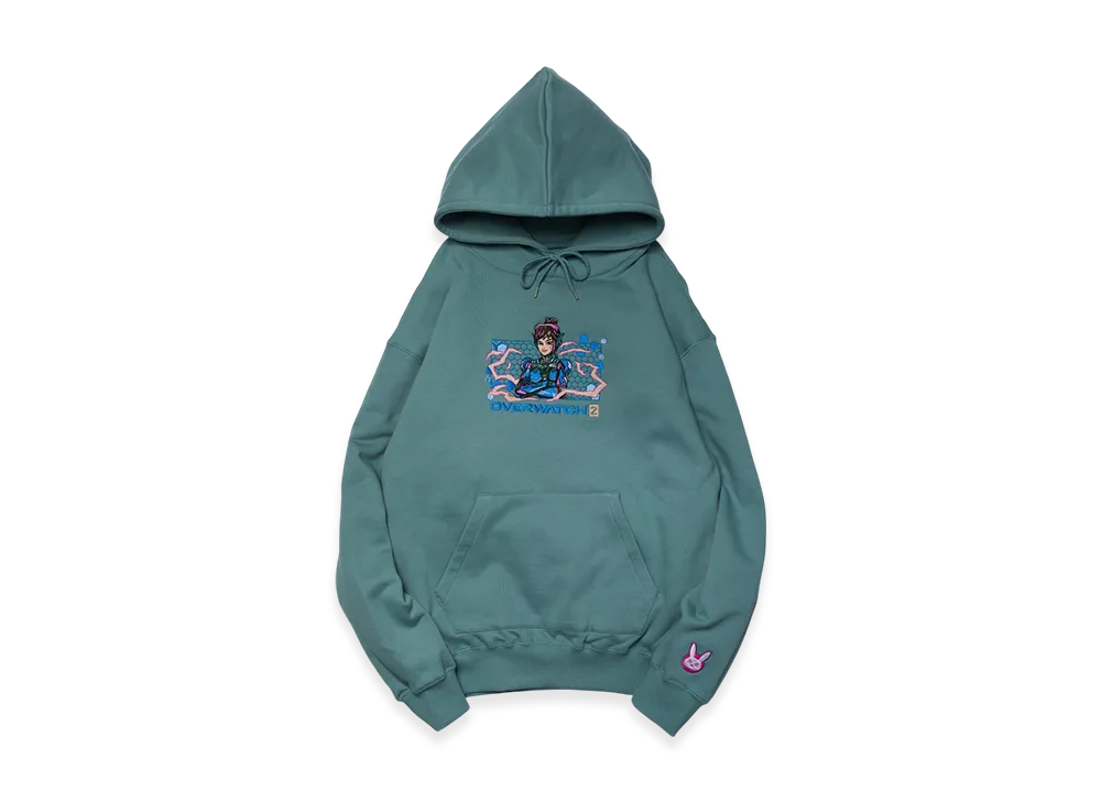 VAULTROOM x OVERWATCH2 D.VA Hoodie "Dusty Blue"